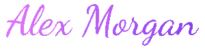 Alex Morgan signature